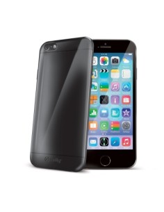Celly Gelskin custodia per cellulare Cover Nero, Trasparente