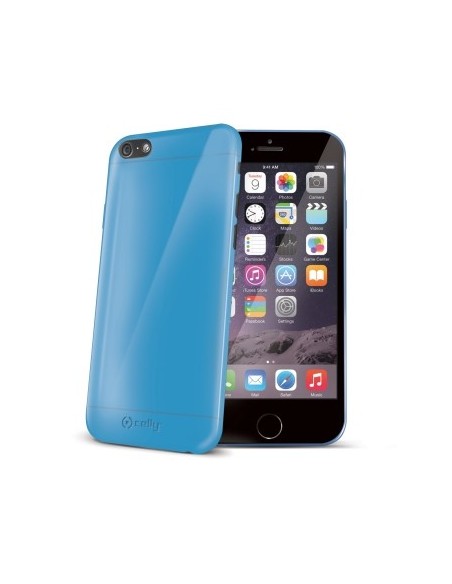 Celly Gelskin custodia per cellulare Cover Blu, Trasparente