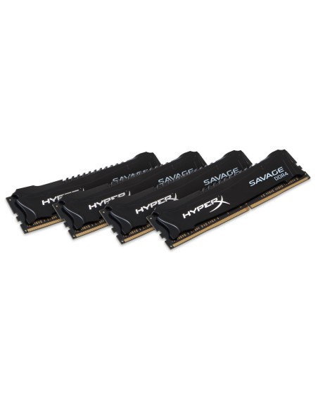 HyperX Savage Memory Black 16GB DDR4 2400MHz Kit memoria 4 x 4 GB