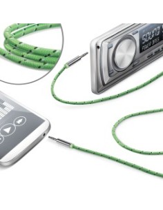 Celly LINEIN35TEXGN cavo audio 3.5mm Verde