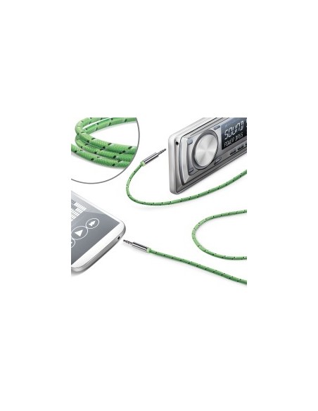 Celly LINEIN35TEXGN cavo audio 3.5mm Verde