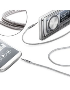 Celly LINEIN35TEXSV cavo audio 3.5mm Argento