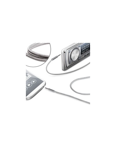 Celly LINEIN35TEXSV cavo audio 3.5mm Argento