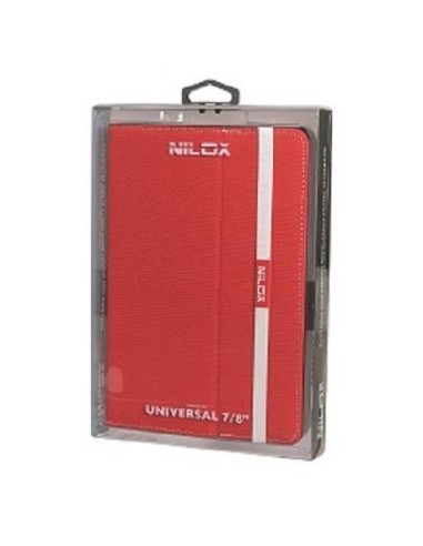 Nilox NXBTU7807 custodia per tablet 20,3 cm (8") Custodia a libro Rosso