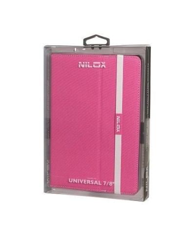 Nilox NXBTU7809 custodia per tablet 20,3 cm (8") Custodia a libro Rosa