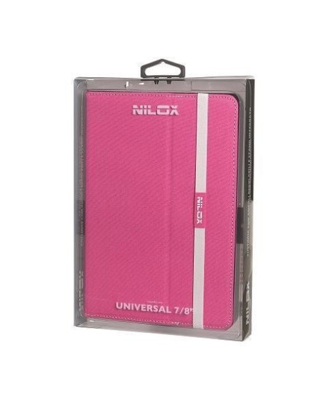 Nilox NXBTU7809 custodia per tablet 20,3 cm (8") Custodia a libro Rosa