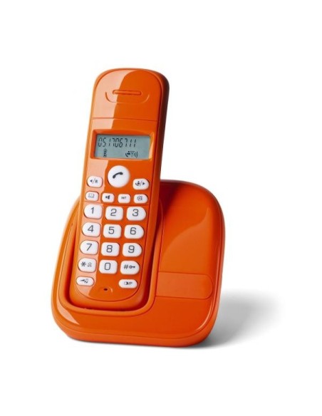 Nilox Vivavoce Telefono DECT Identificatore di chiamata Arancione