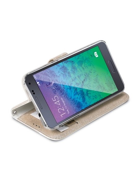 Celly ONDAGAPHGD custodia per cellulare 11,9 cm (4.7") Custodia a borsellino Oro