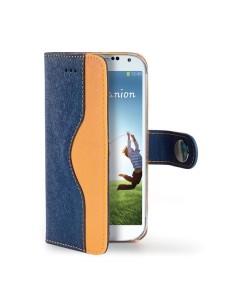Celly ONDAGS4BL custodia per cellulare Custodia a borsellino Blu, Giallo