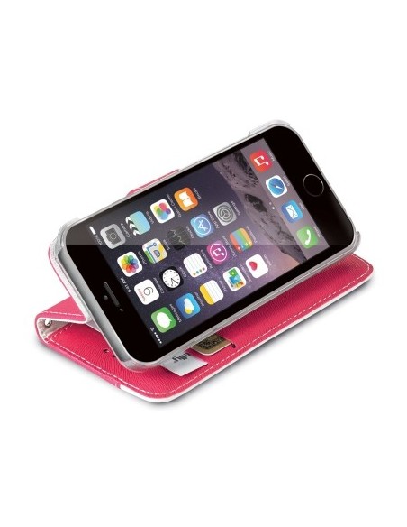 Celly ONDA custodia per cellulare Custodia a borsellino Rosa, Bianco