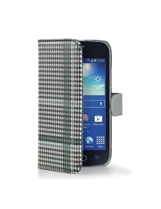 Celly PDPAGEACE3BK custodia per cellulare Custodia a borsellino Nero, Bianco