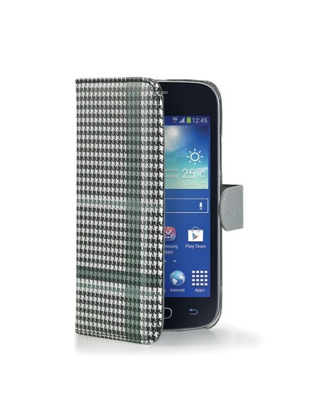 Celly PDPAGEACE3BK custodia per cellulare Custodia a borsellino Nero, Bianco