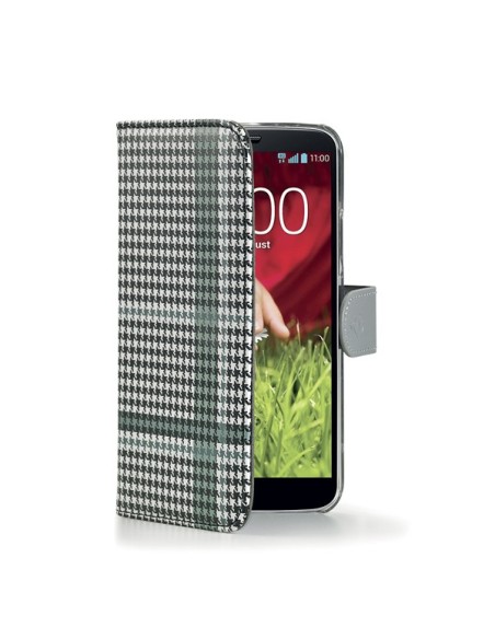 Celly PDPAGEG2BK custodia per cellulare Custodia a borsellino Nero, Bianco