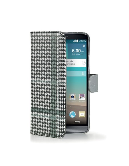 Celly PDPAGEG3BK custodia per cellulare Custodia a borsellino Nero, Bianco