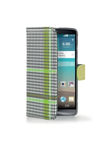 Celly PDPAGEG3GR custodia per cellulare Custodia a borsellino Nero, Verde, Bianco