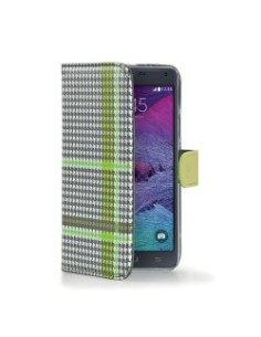 Celly PDPAGEGN4GR custodia per cellulare Custodia a borsellino Nero, Verde, Bianco