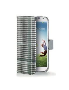 Celly PDPAGEGS4BK custodia per cellulare Custodia a borsellino Nero, Bianco