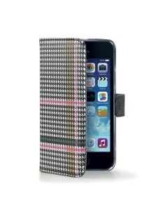 Celly PDPAGEIPH5PK custodia per cellulare Custodia a borsellino Multicolore