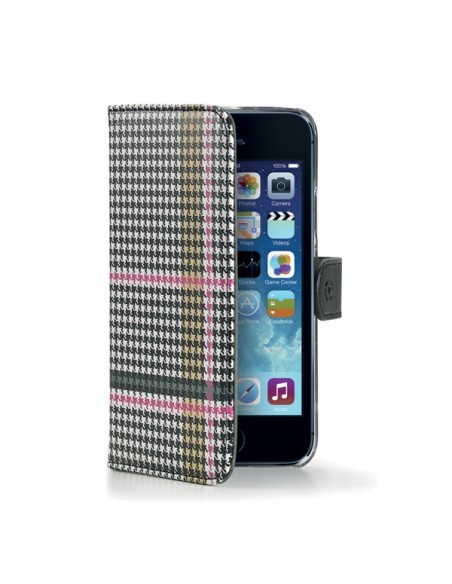 Celly PDPAGEIPH5PK custodia per cellulare Custodia a borsellino Multicolore