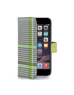 Celly PDPAGEIPH6PGR custodia per cellulare 14 cm (5.5") Custodia a borsellino Verde