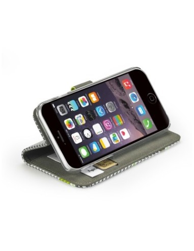 Celly PDPAGEIPH6PGR custodia per cellulare 14 cm (5.5") Custodia a borsellino Verde