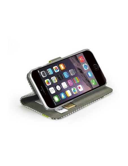 Celly PDPAGEIPH6PGR custodia per cellulare 14 cm (5.5") Custodia a borsellino Verde