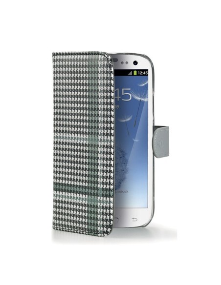 Celly PDPAGES3BK custodia per cellulare Custodia a borsellino Nero, Bianco