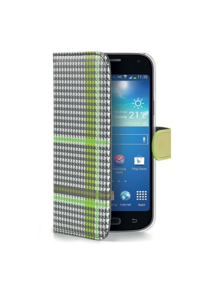 Celly PDPAGES4MGR custodia per cellulare Custodia a borsellino Nero, Verde, Bianco