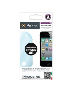 Celly SCREEN180A protezione per lo schermo e il retro dei telefoni cellulari Apple 2 pz
