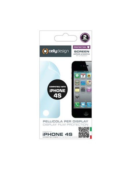 Celly SCREEN180A protezione per lo schermo e il retro dei telefoni cellulari Apple 2 pz