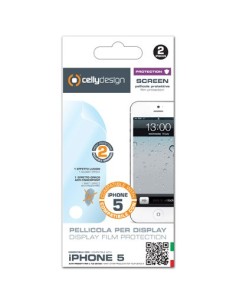 Celly SCREEN185A protezione per lo schermo e il retro dei telefoni cellulari Apple 2 pz