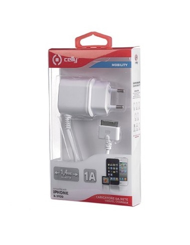 Celly TCIP4 Caricabatterie per dispositivi mobili Telefono cellulare Bianco AC Interno