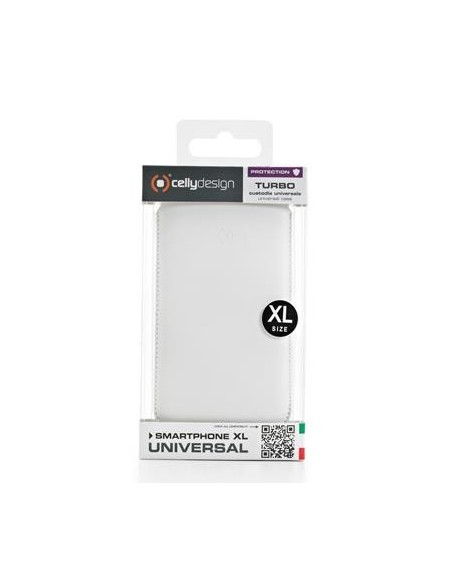 Celly TURBOXL02 custodia per cellulare Custodia a sacchetto Bianco
