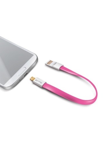 Celly USBMMICROP cavo USB 1 m USB A Micro-USB B Rosa