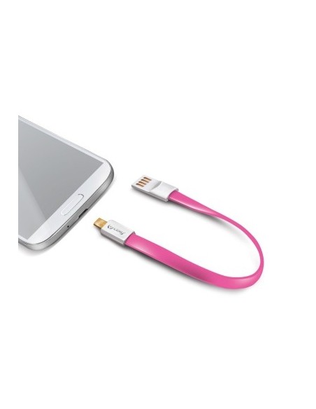 Celly USBMMICROP cavo USB 1 m USB A Micro-USB B Rosa