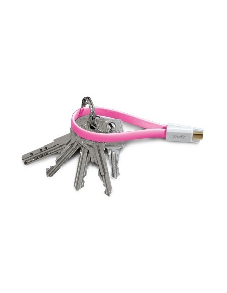 Celly USBMMICROP cavo USB 1 m USB A Micro-USB B Rosa