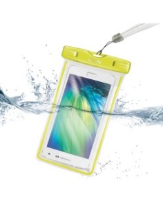 Celly WPCBAGXL01 custodia per cellulare Custodia a tasca Trasparente, Giallo