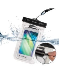 Celly WPCBAGXXL01 custodia per cellulare Custodia a tasca Nero, Trasparente