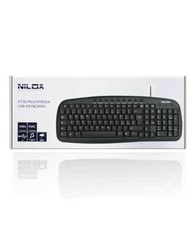 Nilox KT20 tastiera Universale USB QWERTY Italiano Nero