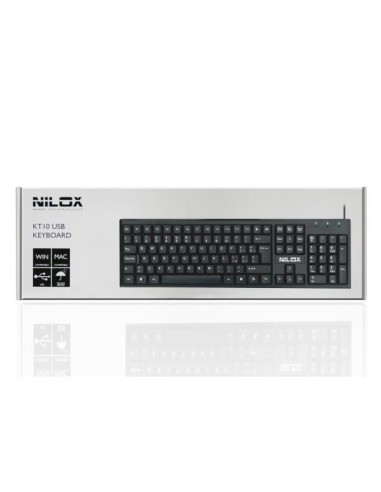 Nilox KT10 tastiera Universale USB QWERTY Italiano Nero