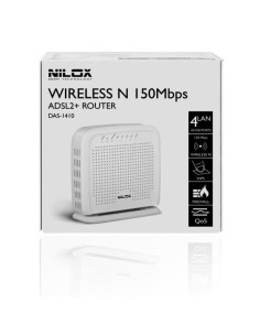Nilox DAS-1410 router wireless Fast Ethernet Bianco 2