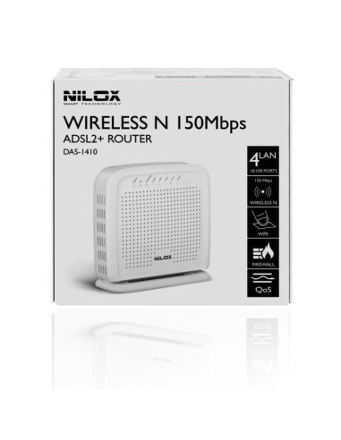 Nilox DAS-1410 router wireless Fast Ethernet Bianco