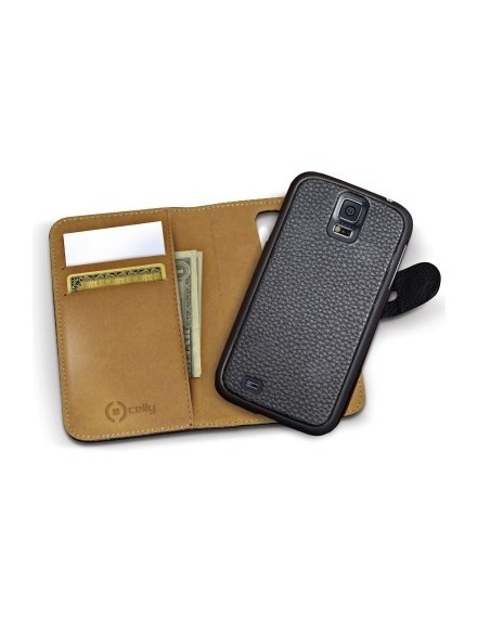 Celly AMBO390BK custodia per cellulare Custodia a libro Nero