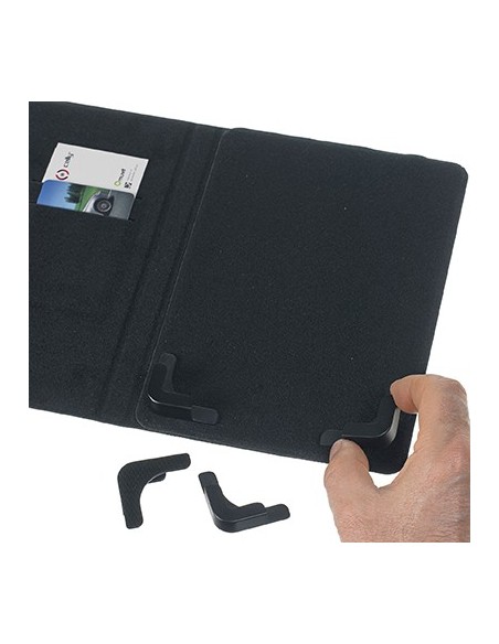 Celly CORNER7801 custodia per tablet 25,6 cm (10.1") Custodia a libro Nero