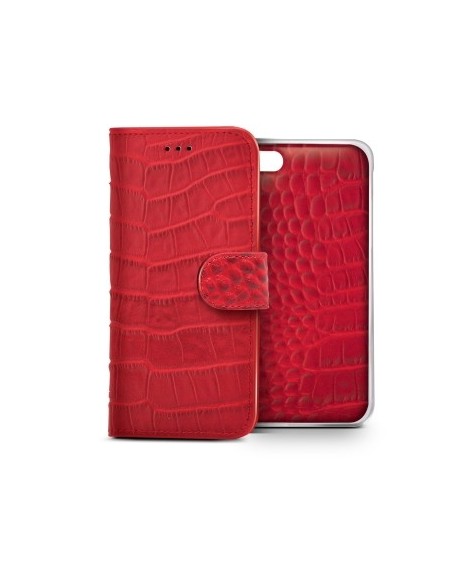 Celly CROCOAIPH6RD custodia per cellulare 11,9 cm (4.7") Custodia a borsellino Rosso