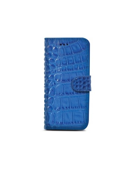 Celly CROCOWIPH6PBL custodia per cellulare 14 cm (5.5") Custodia a borsellino Blu