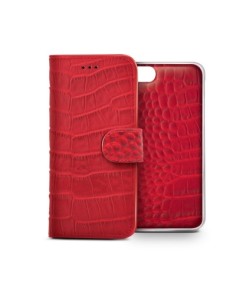 Celly CROCOAIPH5RD custodia per cellulare 10,2 cm (4") Custodia a borsellino Rosso