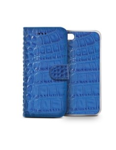Celly CROCOAIPH6BL custodia per cellulare 11,9 cm (4.7") Custodia a borsellino Blu