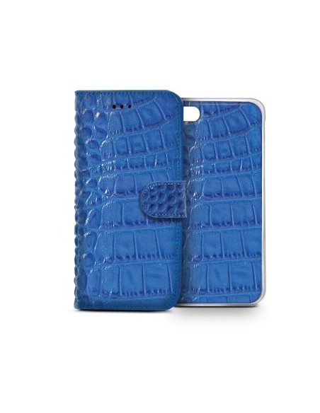 Celly CROCOAIPH6BL custodia per cellulare 11,9 cm (4.7") Custodia a borsellino Blu
