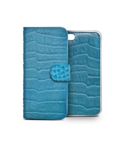 Celly CROCOAIPH6LB custodia per cellulare 11,9 cm (4.7") Custodia a borsellino Blu